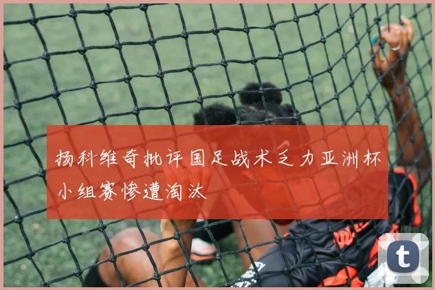 扬科维奇批评国足战术乏力亚洲杯小组赛惨遭淘汰